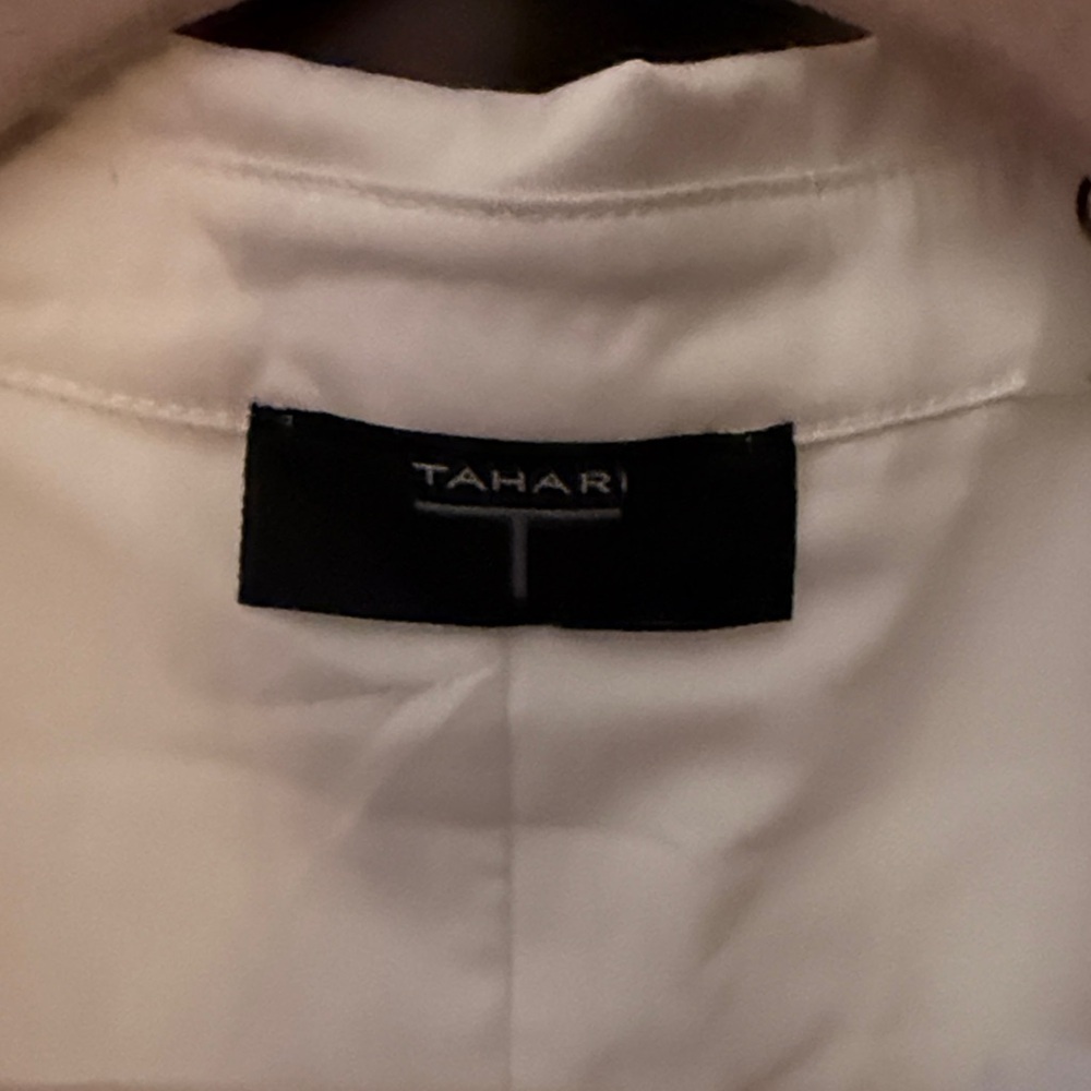 Tahari White and Black Midi Dress - Picture 4 of 6